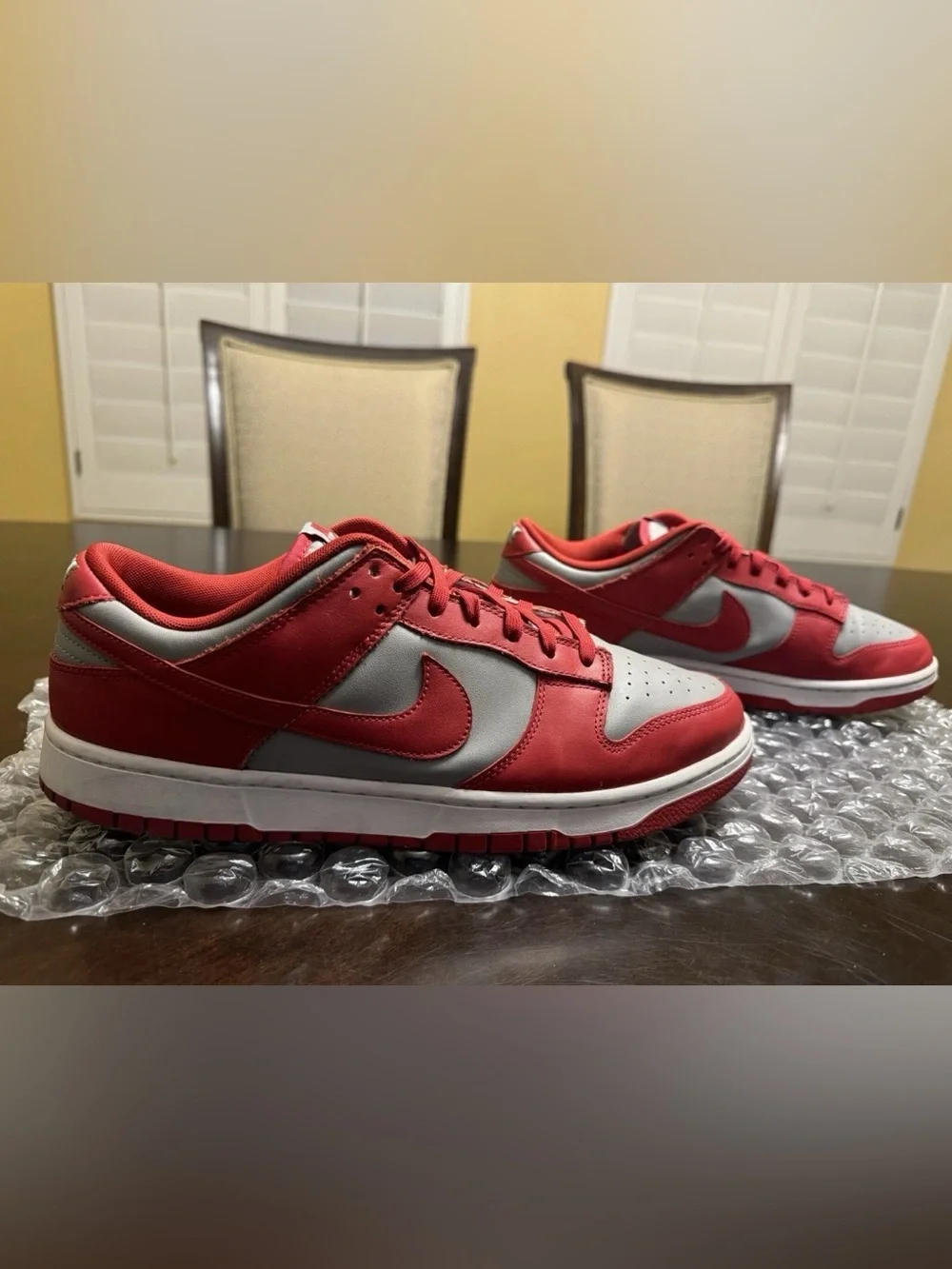 Nike Dunk Low UNLV University Red Gray Sneaker Shoes Size US 12